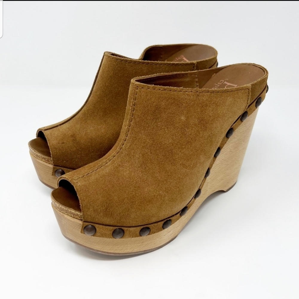 Pedro Garcia April Open-Toe Slide Wedges